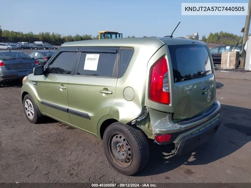 KNDJT2A57C7440505 2012 Kia Soul