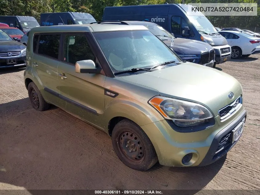 2012 Kia Soul VIN: KNDJT2A52C7420484 Lot: 40306181