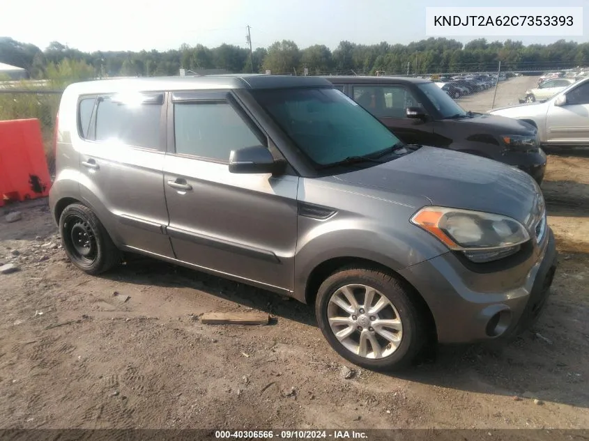 2012 Kia Soul +/!/Sport VIN: KNDJT2A62C7353393 Lot: 40306566