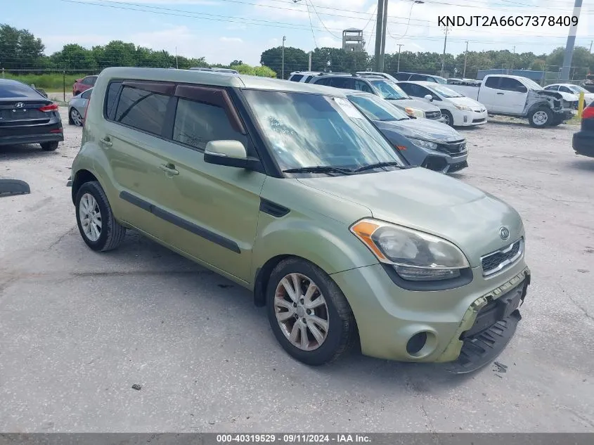 2012 Kia Soul + VIN: KNDJT2A66C7378409 Lot: 40319529