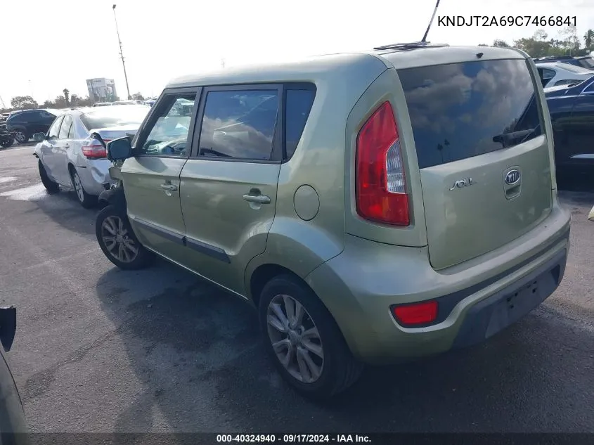 2012 Kia Soul + VIN: KNDJT2A69C7466841 Lot: 40324940