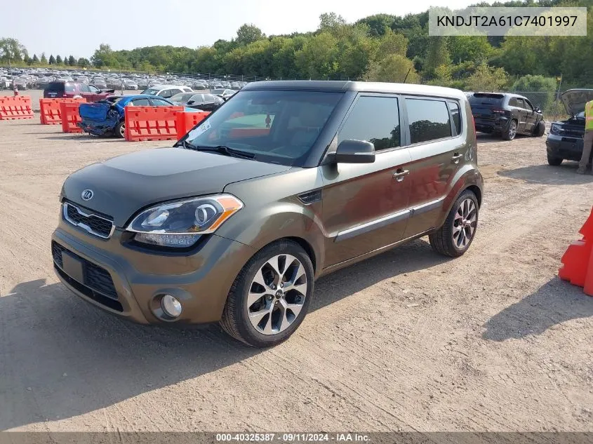 2012 Kia Soul +/!/Sport VIN: KNDJT2A61C7401997 Lot: 40325387