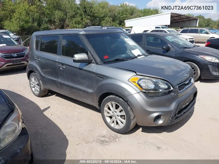 2012 Kia Soul + VIN: KNDJT2A69C7361023 Lot: 40328210