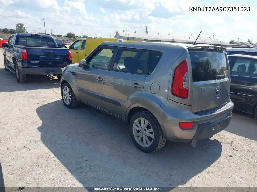 2012 Kia Soul + VIN: KNDJT2A69C7361023 Lot: 40328210