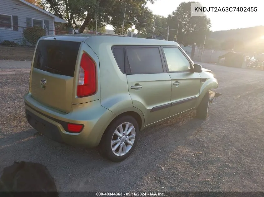 KNDJT2A63C7402455 2012 Kia Soul +