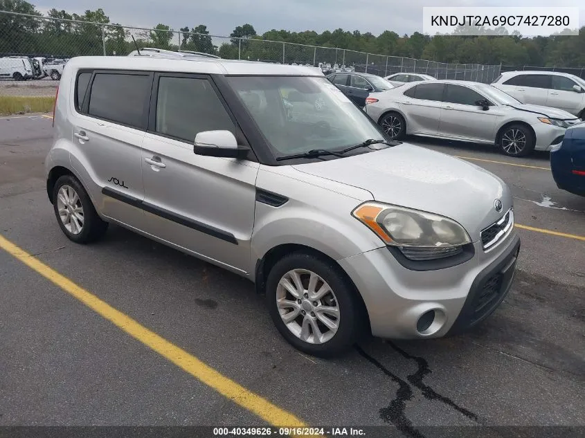 2012 Kia Soul + VIN: KNDJT2A69C7427280 Lot: 40349626