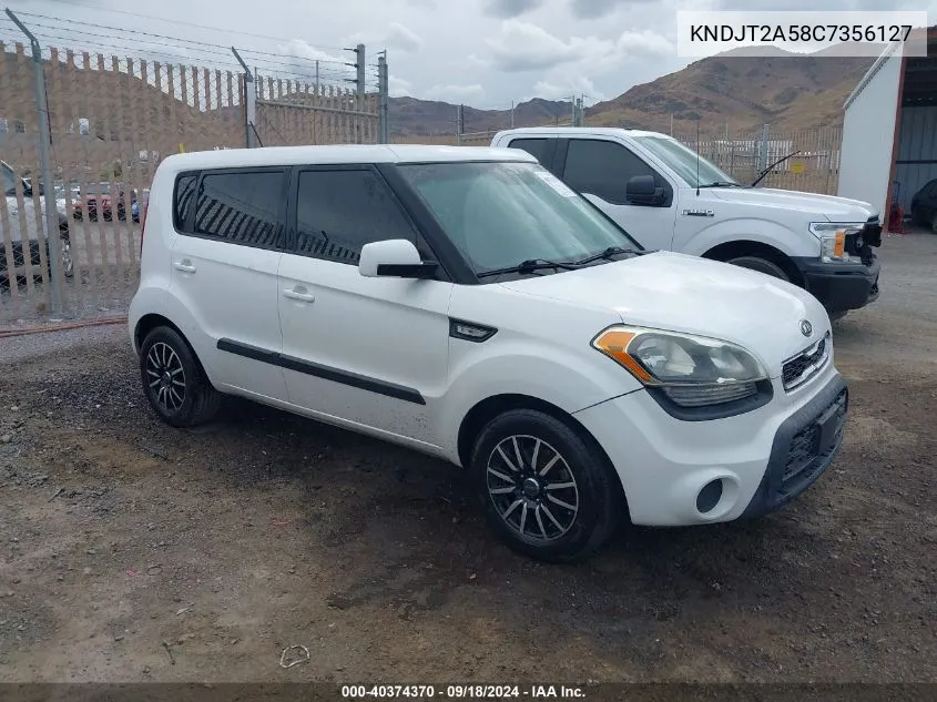 2012 Kia Soul VIN: KNDJT2A58C7356127 Lot: 40374370