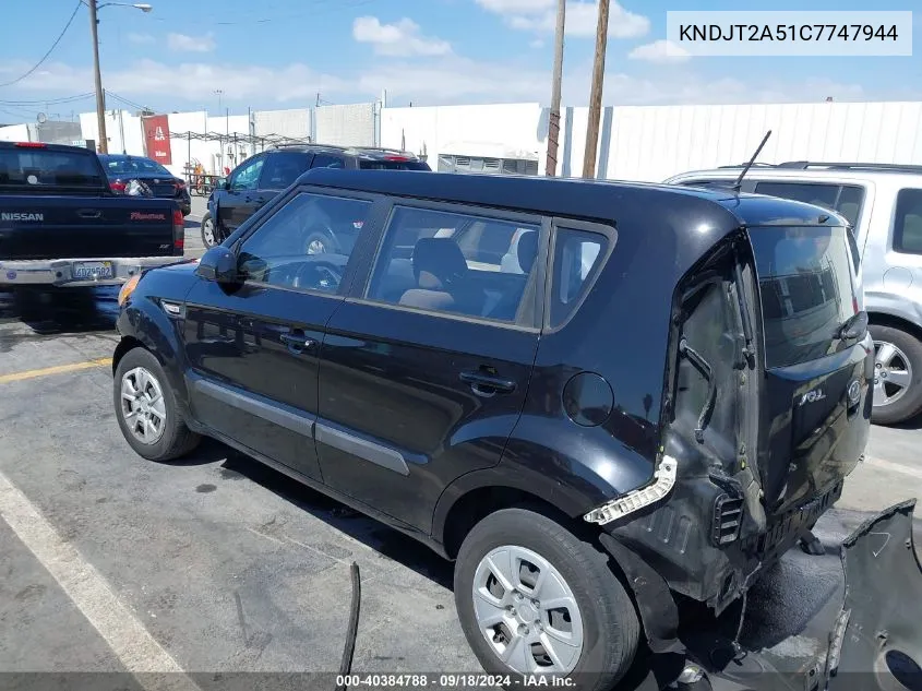 KNDJT2A51C7747944 2012 Kia Soul