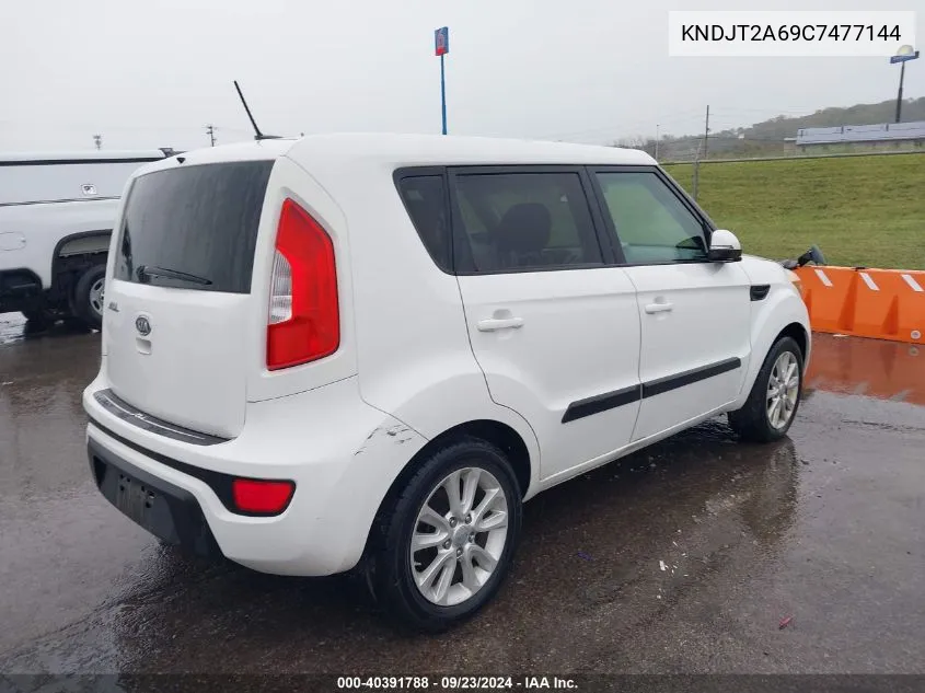 2012 Kia Soul + VIN: KNDJT2A69C7477144 Lot: 40391788