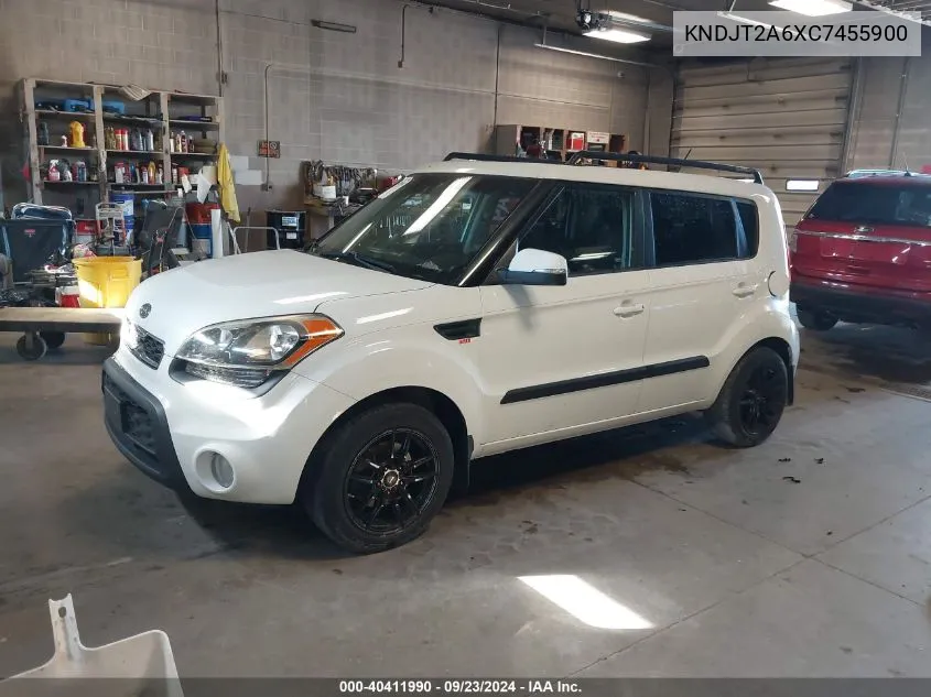 2012 Kia Soul +/!/Sport VIN: KNDJT2A6XC7455900 Lot: 40411990