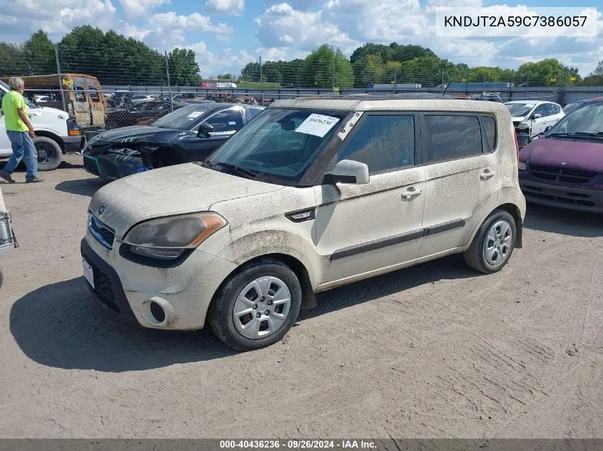 2012 Kia Soul VIN: KNDJT2A59C7386057 Lot: 40436236