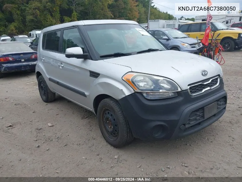 2012 Kia Soul + VIN: KNDJT2A68C7380050 Lot: 40446012