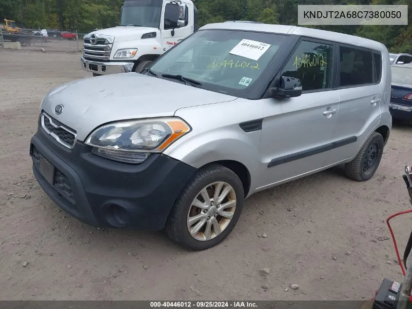 2012 Kia Soul + VIN: KNDJT2A68C7380050 Lot: 40446012