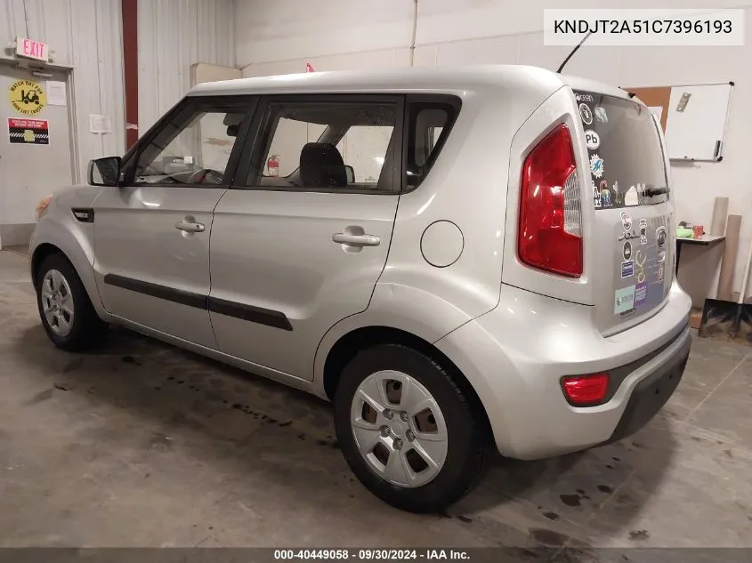 KNDJT2A51C7396193 2012 Kia Soul