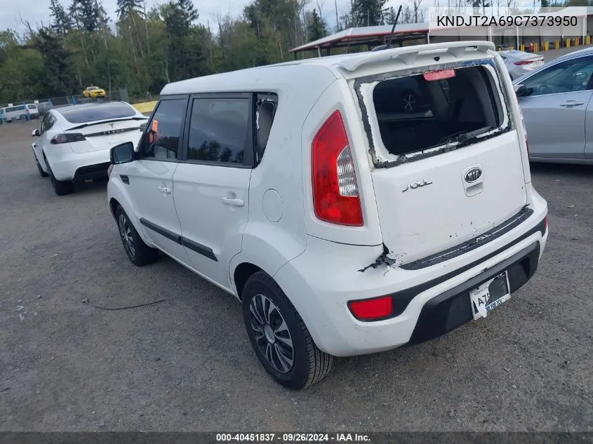 2012 Kia Soul + VIN: KNDJT2A69C7373950 Lot: 40451837