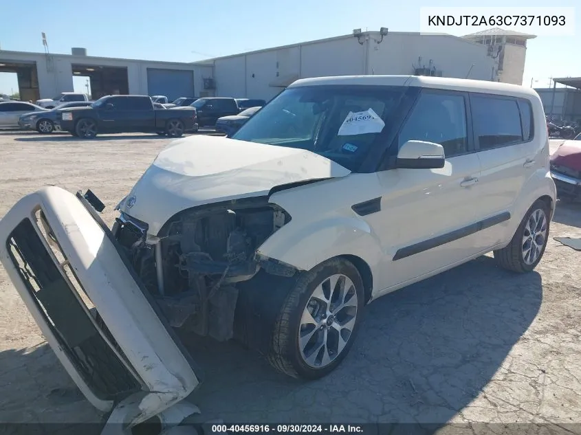 2012 Kia Soul +/!/Sport VIN: KNDJT2A63C7371093 Lot: 40456916