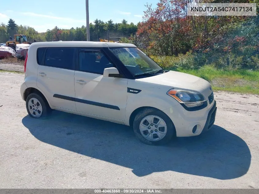 2012 Kia Soul VIN: KNDJT2A54C7417134 Lot: 40463860