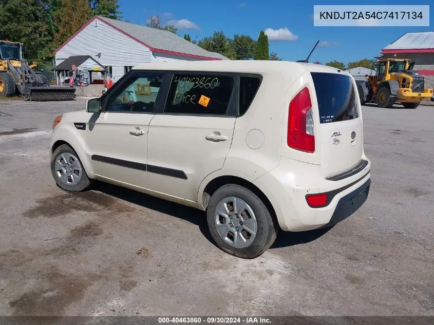 2012 Kia Soul VIN: KNDJT2A54C7417134 Lot: 40463860