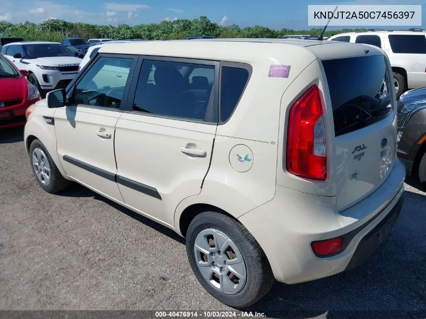 2012 Kia Soul VIN: KNDJT2A50C7456397 Lot: 40476914