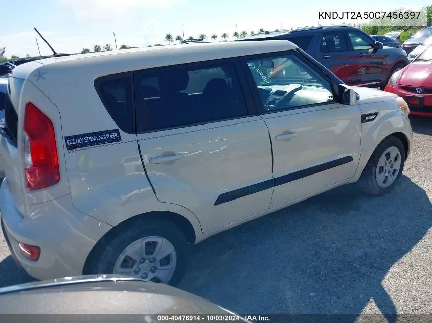 2012 Kia Soul VIN: KNDJT2A50C7456397 Lot: 40476914