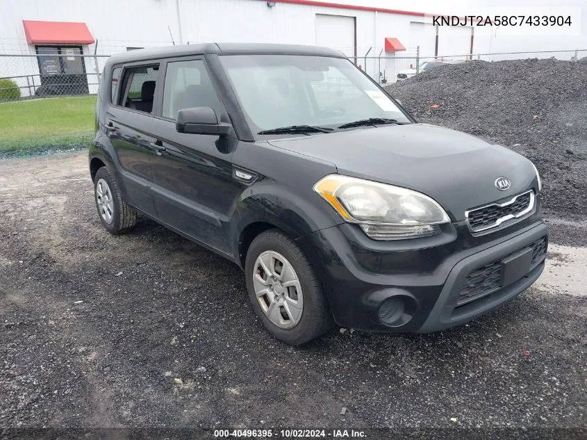 2012 Kia Soul VIN: KNDJT2A58C7433904 Lot: 40496395