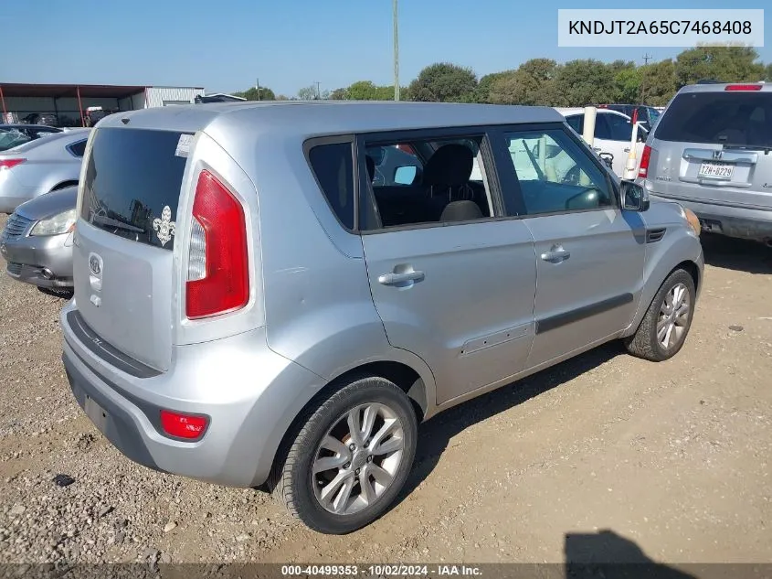 2012 Kia Soul + VIN: KNDJT2A65C7468408 Lot: 40499353