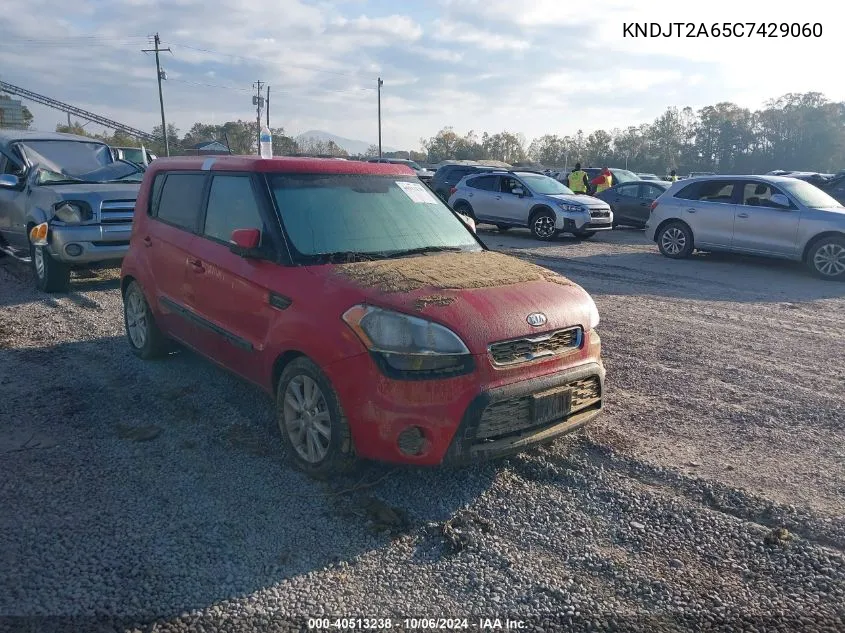 2012 Kia Soul +/!/Sport VIN: KNDJT2A65C7429060 Lot: 40513238