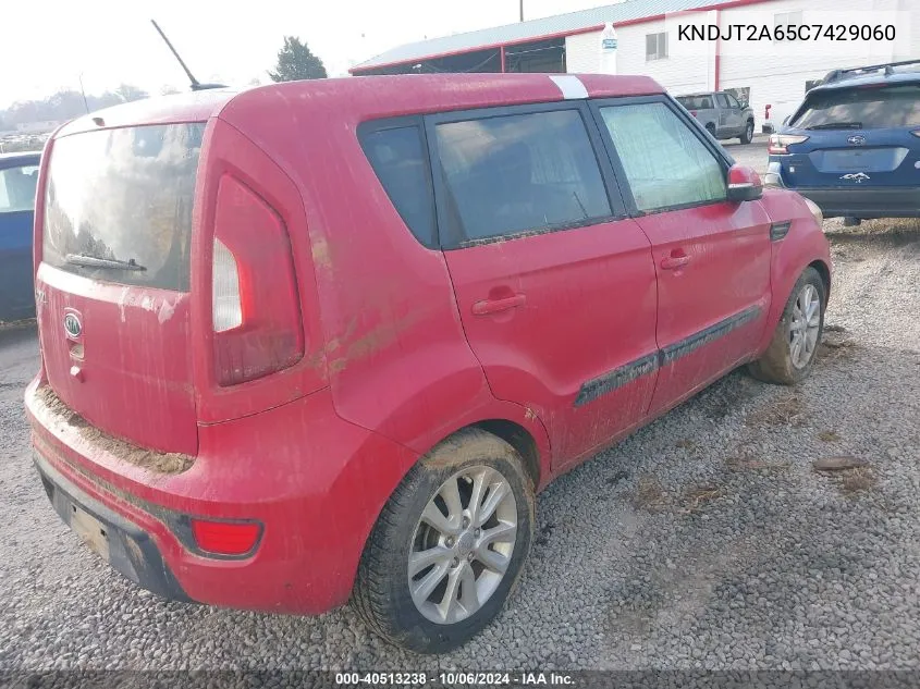 2012 Kia Soul +/!/Sport VIN: KNDJT2A65C7429060 Lot: 40513238