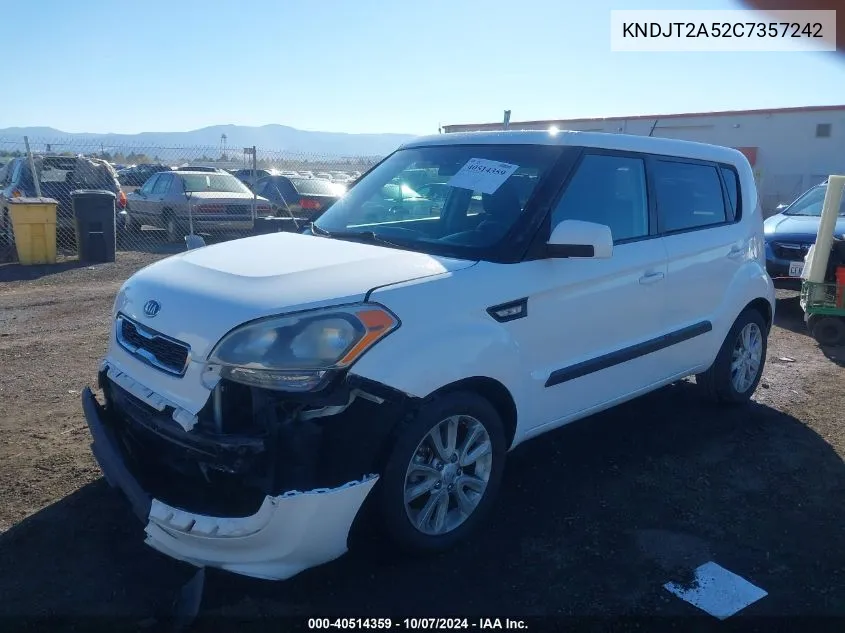 2012 Kia Soul VIN: KNDJT2A52C7357242 Lot: 40514359