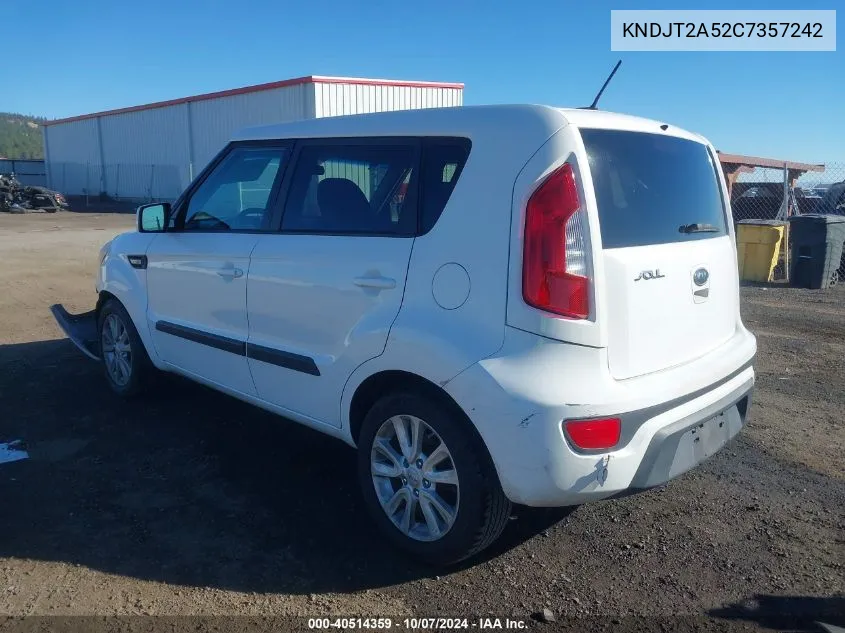 2012 Kia Soul VIN: KNDJT2A52C7357242 Lot: 40514359