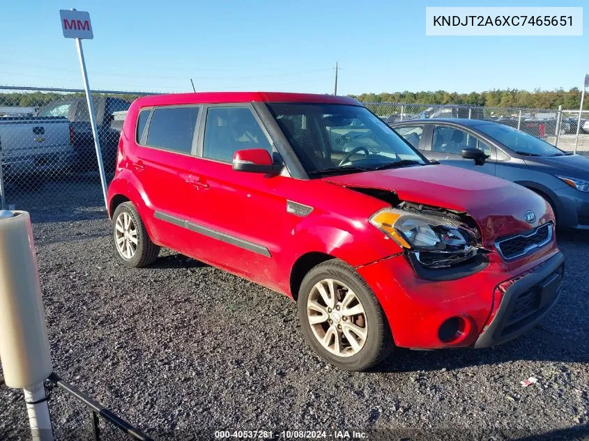 2012 Kia Soul + VIN: KNDJT2A6XC7465651 Lot: 40537281