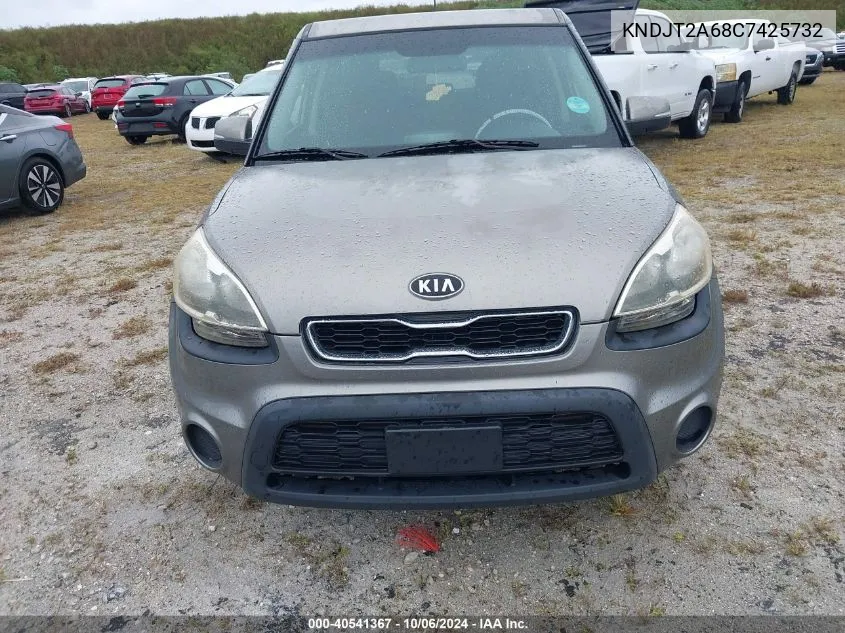 2012 Kia Soul + VIN: KNDJT2A68C7425732 Lot: 40541367