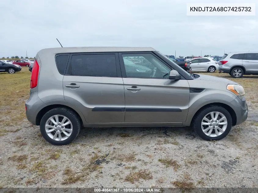 2012 Kia Soul + VIN: KNDJT2A68C7425732 Lot: 40541367