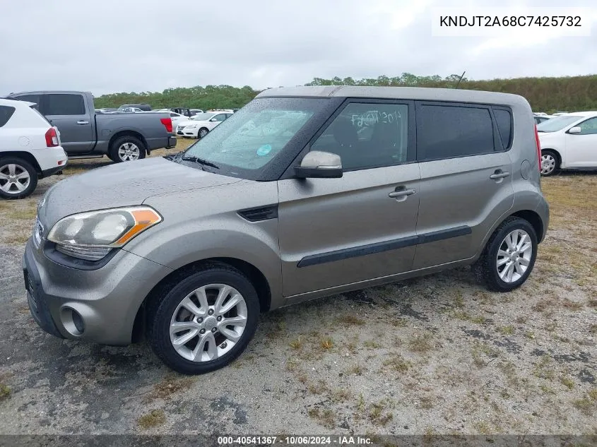 2012 Kia Soul + VIN: KNDJT2A68C7425732 Lot: 40541367