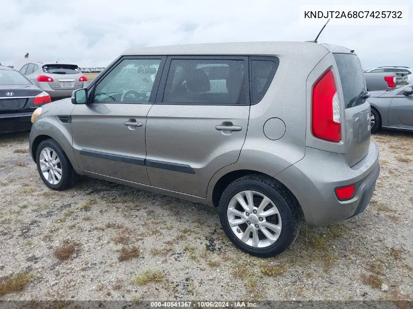 2012 Kia Soul + VIN: KNDJT2A68C7425732 Lot: 40541367