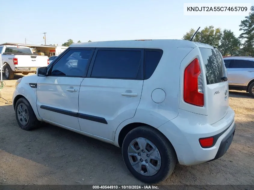 2012 Kia Soul VIN: KNDJT2A55C7465709 Lot: 40544910