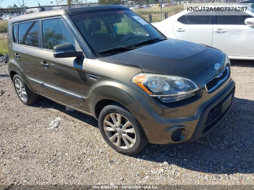 2012 Kia Soul + VIN: KNDJT2A68C7376287 Lot: 40603799