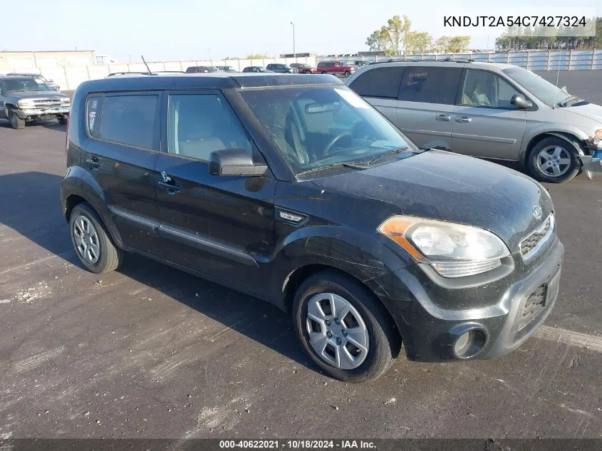 2012 Kia Soul VIN: KNDJT2A54C7427324 Lot: 40622021