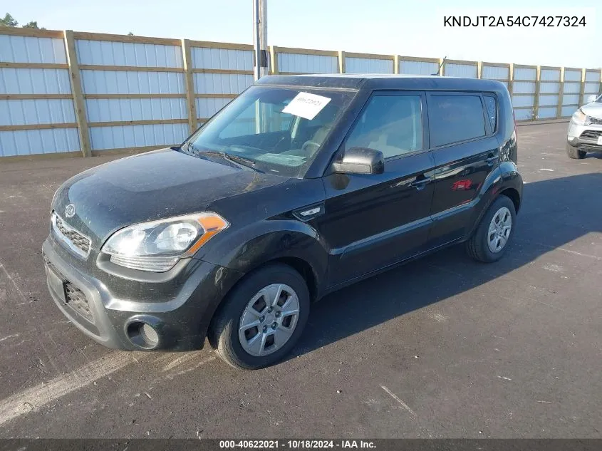 2012 Kia Soul VIN: KNDJT2A54C7427324 Lot: 40622021