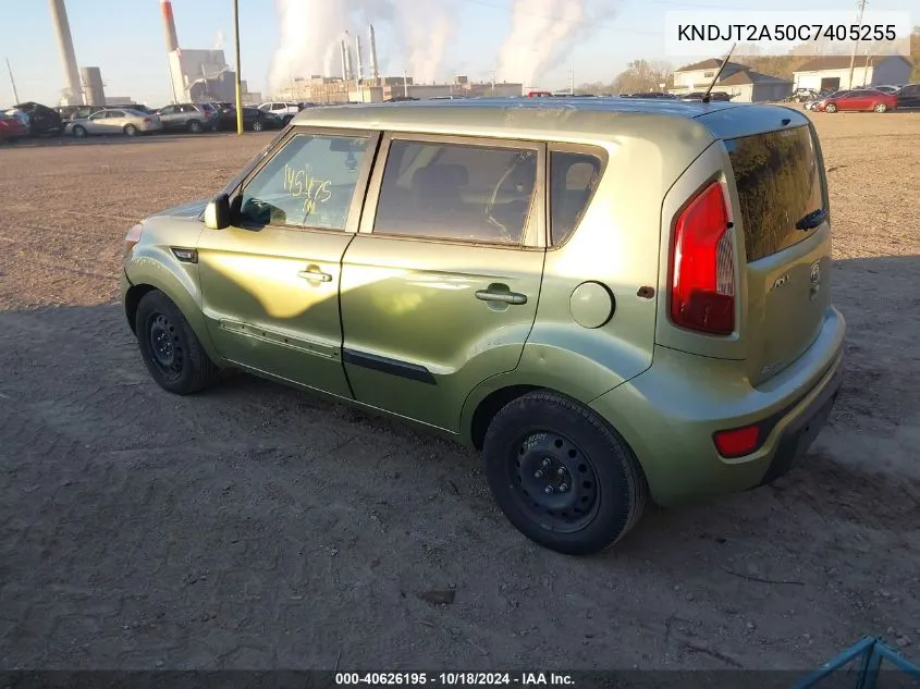 2012 Kia Soul VIN: KNDJT2A50C7405255 Lot: 40626195