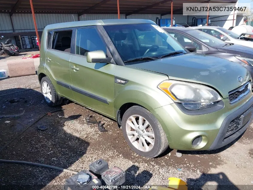 2012 Kia Soul VIN: KNDJT2A53C7359467 Lot: 40642799