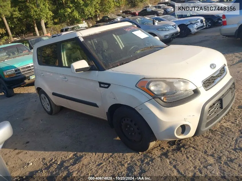 2012 Kia Soul VIN: KNDJT2A51C7448356 Lot: 40674828