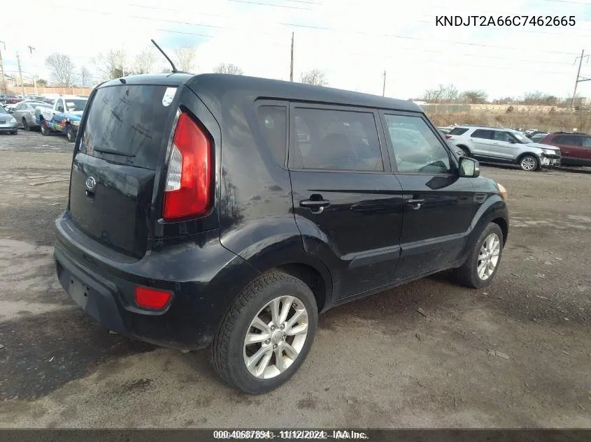 2012 Kia Soul + VIN: KNDJT2A66C7462665 Lot: 40687894