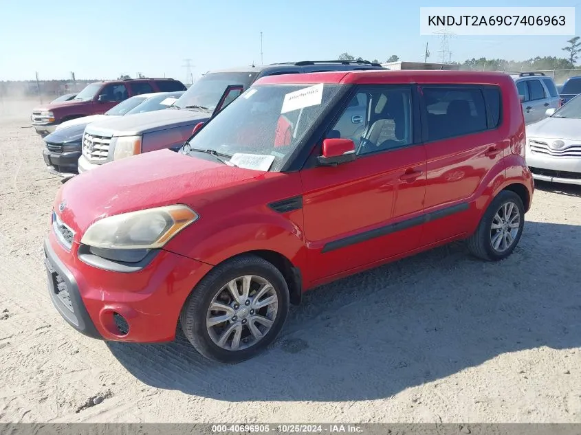 2012 Kia Soul + VIN: KNDJT2A69C7406963 Lot: 40696905