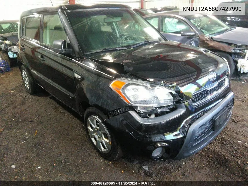 2012 Kia Soul VIN: KNDJT2A58C7427990 Lot: 40724561