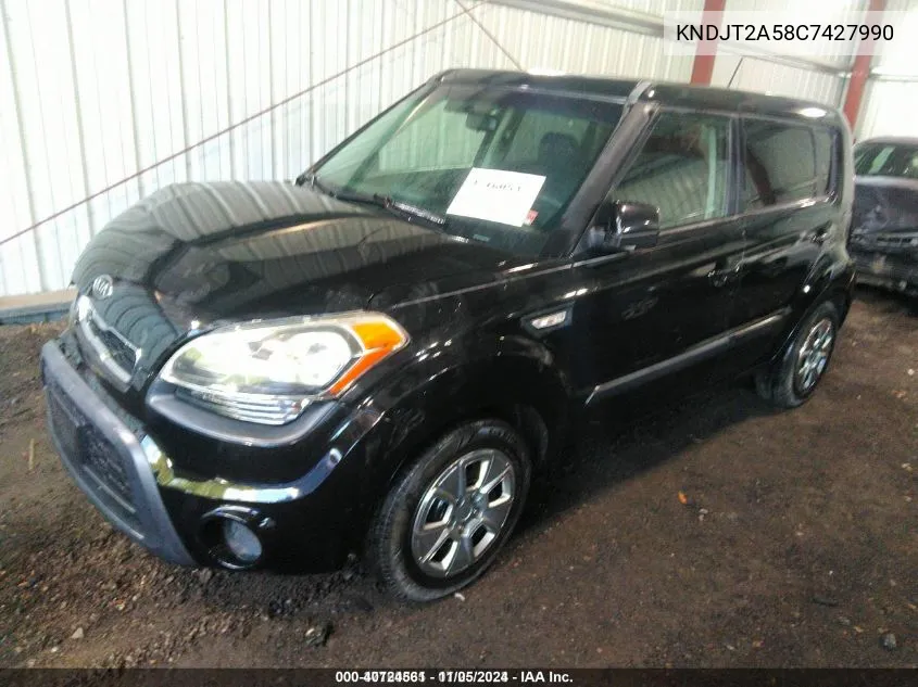 2012 Kia Soul VIN: KNDJT2A58C7427990 Lot: 40724561