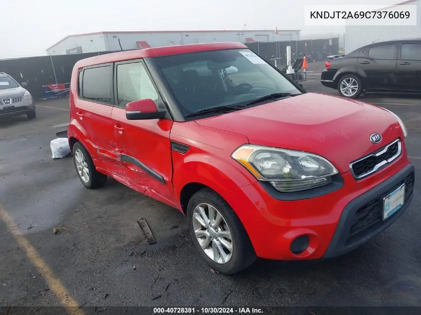 2012 Kia Soul + VIN: KNDJT2A69C7376069 Lot: 40728381