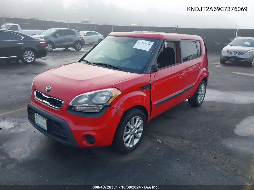 2012 Kia Soul + VIN: KNDJT2A69C7376069 Lot: 40728381