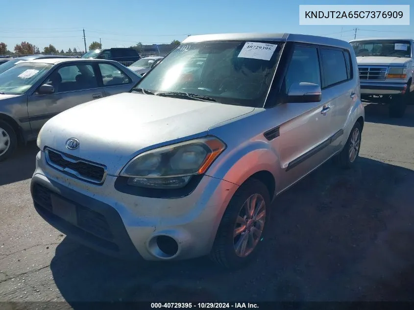 2012 Kia Soul + VIN: KNDJT2A65C7376909 Lot: 40729395