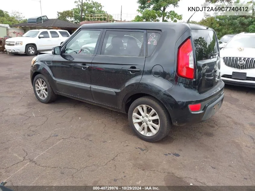 2012 Kia Soul + VIN: KNDJT2A69C7740412 Lot: 40729976